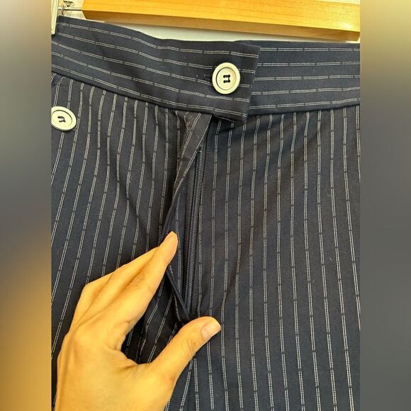 NWT ABS By Allen Schwartz Stripped Wide Leg Pants - Picture 4 of 8